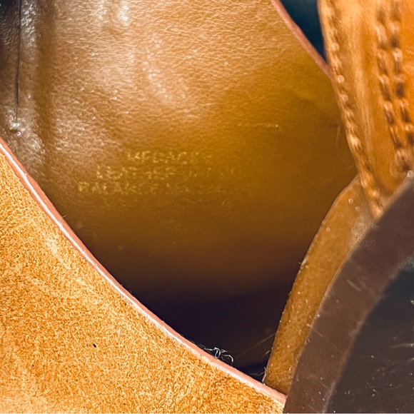 Marc Fisher Brown Cognac Leather Bootie Style Heel Women’s Size 9 - Picture 8 of 10